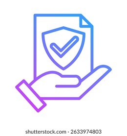Elemento de icono de seguro para diseño