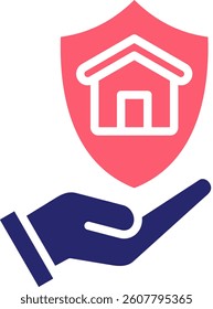 Insurance Icon Fill Vector Illustration