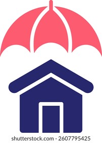 Insurance Icon Fill Vector Illustration
