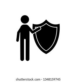 Insurance Icon Flat Isolated. Protect Symbol Vector