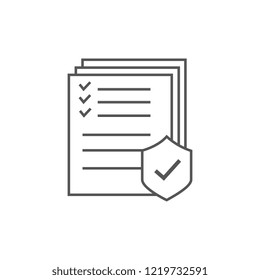 insurance icon with gradient vektor