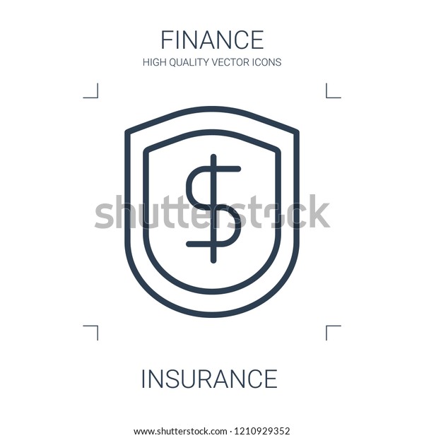 insurance icon. high quality line insurance\
icon on white background. from finance collection flat trendy\
vector insurance symbol. use for web and\
mobile