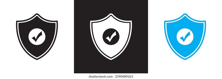 Insurance  icon. Icons related to insurance life, insurance medical,  bank insurance, property etc.  Isolated on white and black background. Vector illustration. EPS 10  