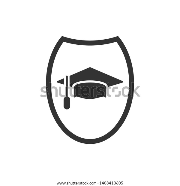 Insurance Icon. Illustration
of Protection for Education  As A Simple Vector Sign & Trendy
Symbol in Glyph Style for Design and Websites, Presentation or
Application.