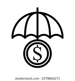 insurance icon logo design vector template illustration