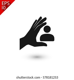 insurance icon. One of set web icons