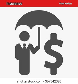 Insurance Icon. Professional, pixel perfect icons optimized for both large and small resolutions. EPS 8 format.