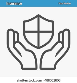 Insurance Icon. Professional, pixel perfect icons optimized for both large and small resolutions. EPS 8 format. 12x size for preview.