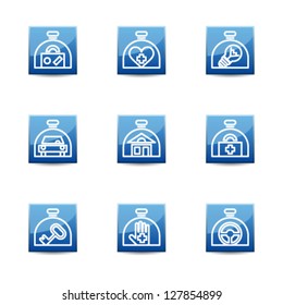 Insurance icon set