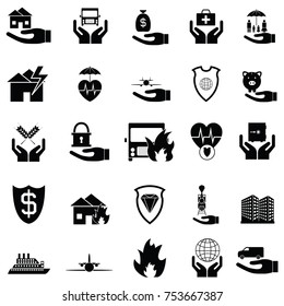 insurance icon set