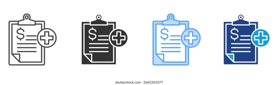 Insurance Icon Set Multiple Style Collection