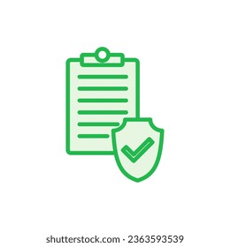 Juego de iconos de seguros. vector de símbolo de seguro