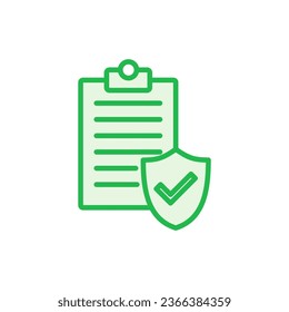 Insurance icon set. insurance symbol vector