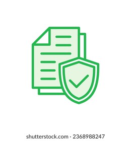 Insurance icon set. insurance symbol vector