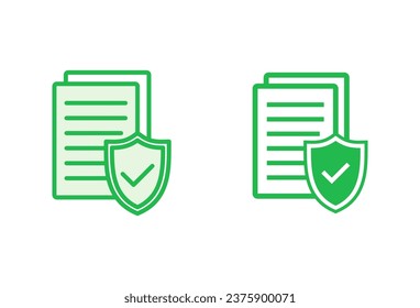 Insurance icon set. insurance symbol vector