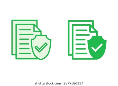 Juego de iconos de seguros. vector de símbolo de seguro