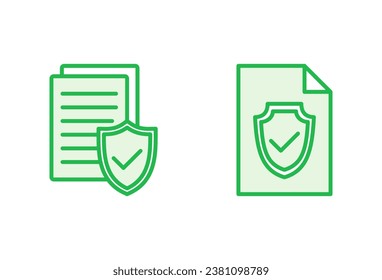 Insurance icon set. insurance symbol vector