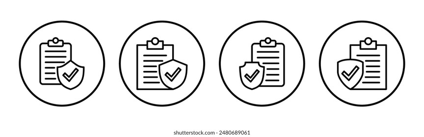 VersicherungssymbolSet. Versicherungssymbol Vektorgrafik