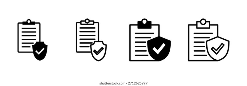 Symbol für Versicherungen. Versicherungssymbolvektor