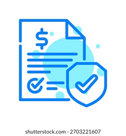 Insurance Icon In Shape Vector Illustration