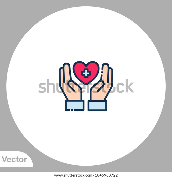 Insurance icon sign vector,Symbol, logo\
illustration for web and\
mobile