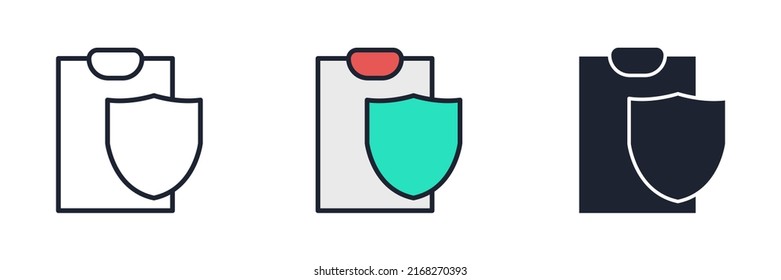 insurance icon symbol template for graphic and web design collection logo vector illustration