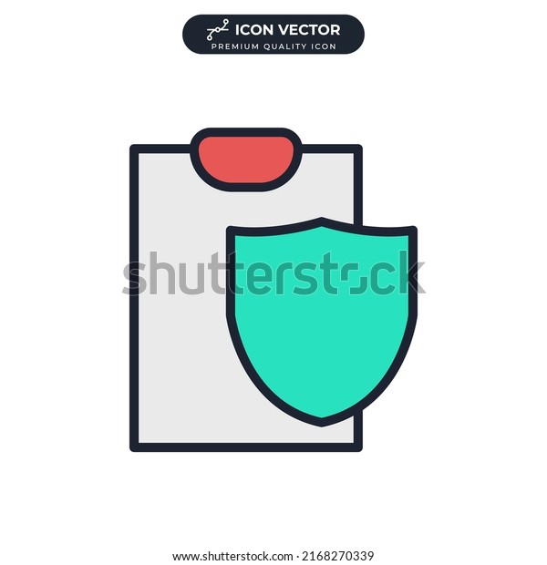 insurance icon symbol template for\
graphic and web design collection logo vector\
illustration