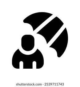 insurance icon. vector glyph icon for your website, mobile, presentation, and logo design.