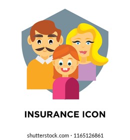 Insurance icon vector isolated on white background, Insurance transparent sign , insurance symbols