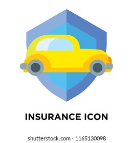 Insurance icon vector isolated on white background, Insurance transparent sign , insurance symbols