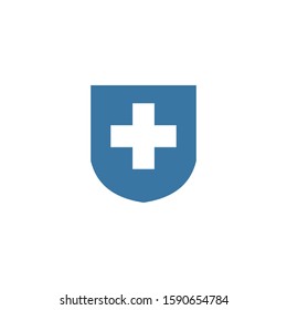 Insurance icon vector isolated on white background . Medical Insurance Icon.
