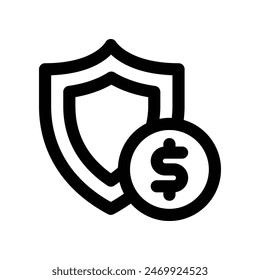 insurance icon. vector line icon for your website, mobile, presentation, and logo design.