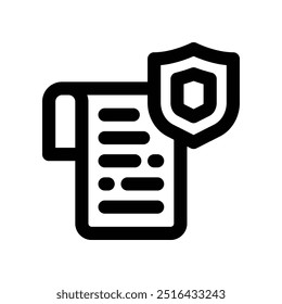 insurance icon. vector line icon for your website, mobile, presentation, and logo design.