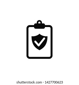 insurance icon vector logo template