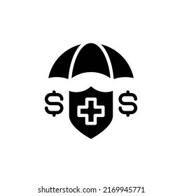 insurance icon in vector. Logotype