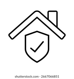 ícone de seguro vetor conjunto. coleção de sinais de ilustração atuarial. símbolo de apólice de seguro. logotipo de seguro.