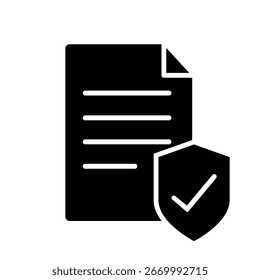 ícone de seguro vetor conjunto. coleção de sinais de ilustração atuarial. símbolo de apólice de seguro. logotipo de seguro.