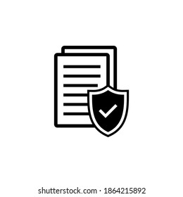 Insurance icon vector. insurance symbol vector
