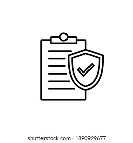 Insurance icon vector. insurance symbol vector