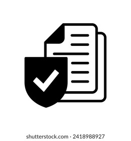 Insurance icon vector. insurance symbol vector
