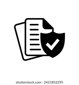 Insurance icon vector. insurance symbol vector