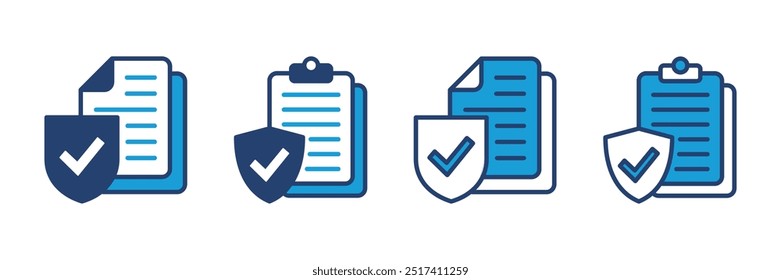 Icono de seguro Vector. símbolo de seguro Vector