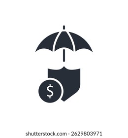 Versicherungssymbol. vector.Editable stroke.linear style Zeichen zur Verwendung Web-Design, logo.Symbol-Illustration.