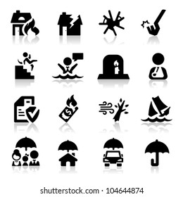 Insurance icons set