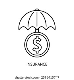 insurance icons  symbol vector elements for infographic web