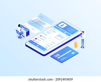 Versicherung der Isometrischen Lichtstrahlleuchte. Geeignet für mobile App, Website, Banner, Diagramme, Infografiken und andere grafische Objekte.
