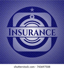 Insurance with jean texture