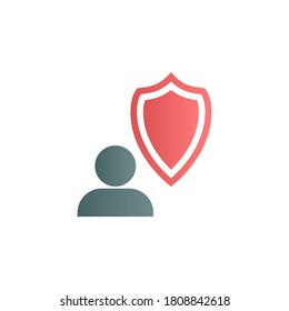 Insurance, job color gradient vector icon