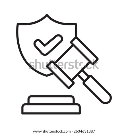 Insurance lawyer :Vector Icon which can easily modify or edit

