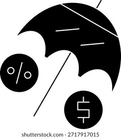 Línea de seguros Vector Icon Design